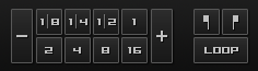 The beatloop and looping controls of the deck