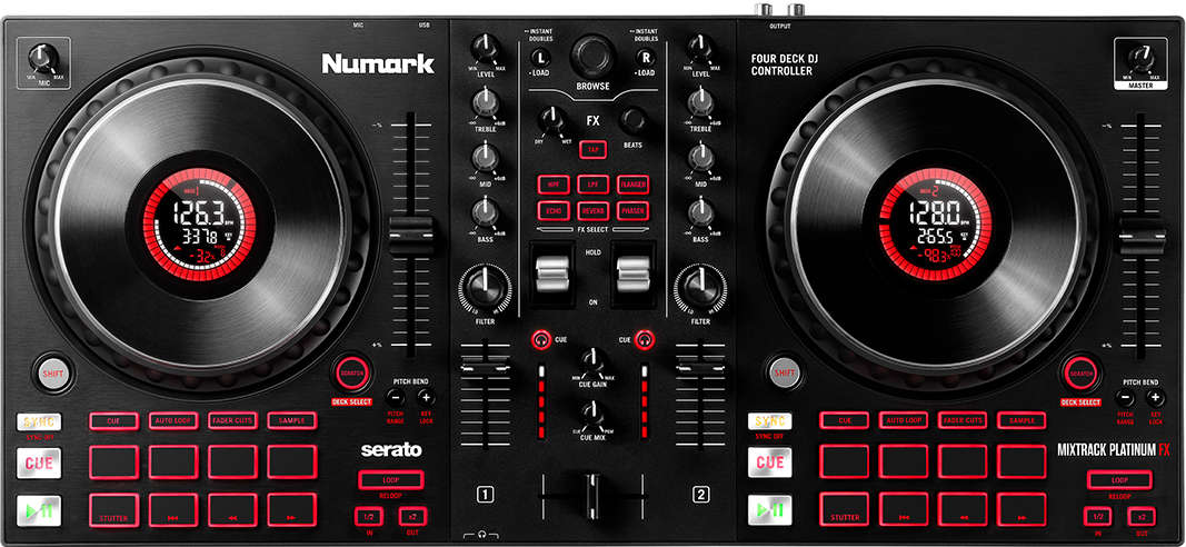 Numark Mixtrack Playinum FX (schematic view)